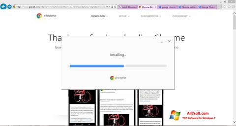Ekrānuzņēmums Google Chrome Offline Installer Windows 7