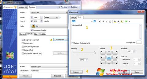 Ekrānuzņēmums Light Image Resizer Windows 7