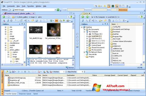 Ekrānuzņēmums SmartFTP Windows 7