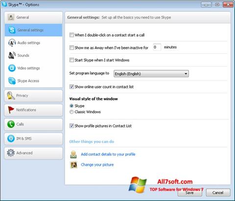 Ekrānuzņēmums Skype Setup Full Windows 7