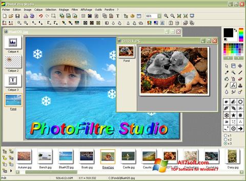 Ekrānuzņēmums PhotoFiltre Windows 7