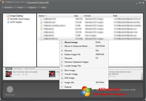 Ekrānuzņēmums DAEMON Tools Ultra Windows 7