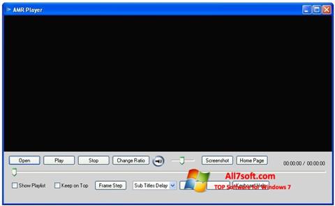 Ekrānuzņēmums AMR Player Windows 7