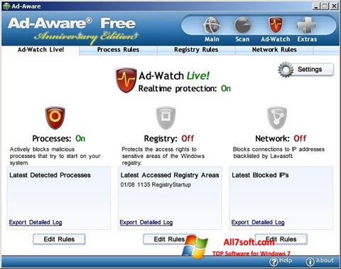 Ekrānuzņēmums Ad-Aware Free Windows 7