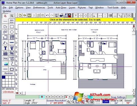 Ekrānuzņēmums Home Plan Pro Windows 7