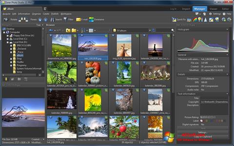 Ekrānuzņēmums Zoner Photo Studio Windows 7