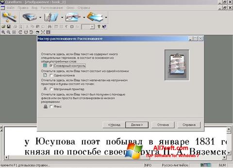 Ekrānuzņēmums CuneiForm Windows 7