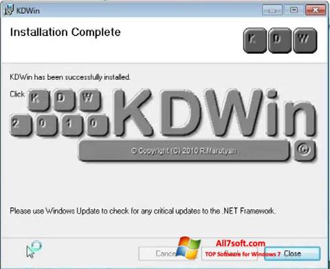 Ekrānuzņēmums KDWin Windows 7