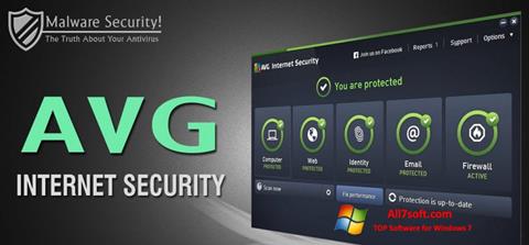Ekrānuzņēmums AVG Internet Security Windows 7