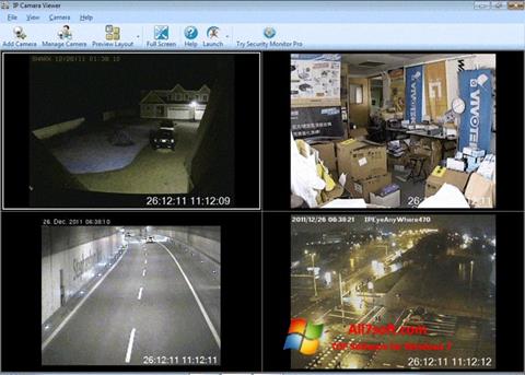 Ekrānuzņēmums IP Camera Viewer Windows 7