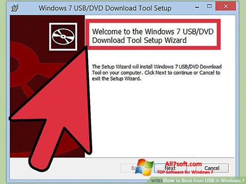Ekrānuzņēmums Windows 7 USB DVD Download Tool Windows 7