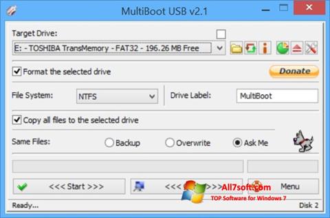 Ekrānuzņēmums Multi Boot USB Windows 7