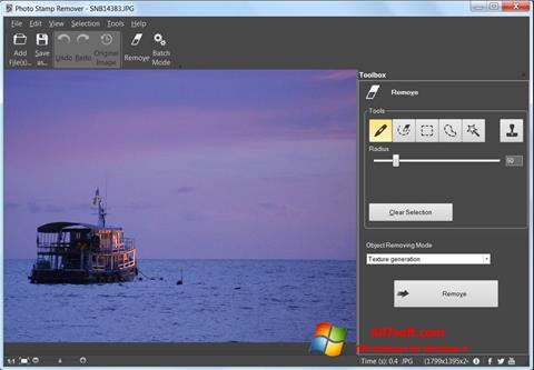 Ekrānuzņēmums Photo Stamp Remover Windows 7