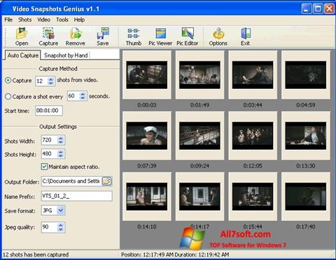 Ekrānuzņēmums SnapShot Windows 7