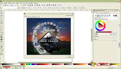 Ekrānuzņēmums Inkscape Windows 7