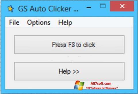 Ekrānuzņēmums GS Auto Clicker Windows 7