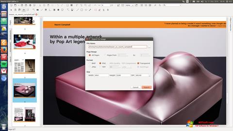 Ekrānuzņēmums Master PDF Editor Windows 7