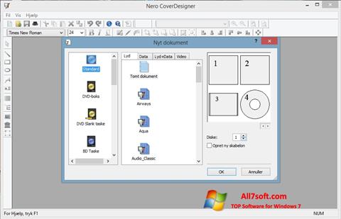 Ekrānuzņēmums Nero Cover Designer Windows 7