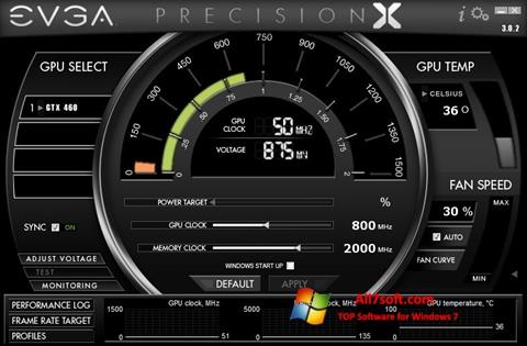 Ekrānuzņēmums EVGA Precision X Windows 7