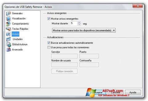 Ekrānuzņēmums USB Safely Remove Windows 7