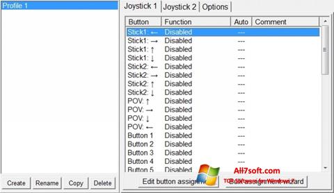 Ekrānuzņēmums JoyToKey Windows 7