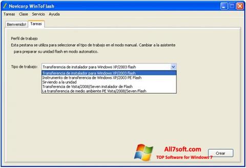 Ekrānuzņēmums WinToFlash Windows 7