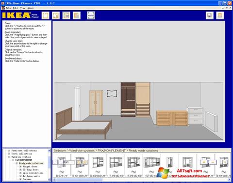 Ekrānuzņēmums IKEA Home Planner Windows 7
