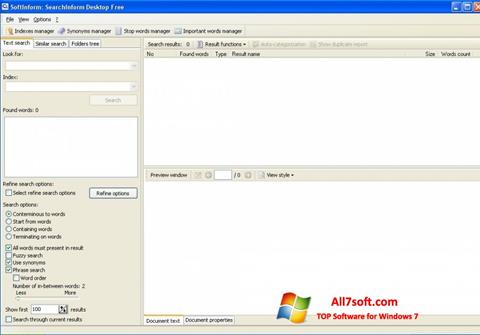 Ekrānuzņēmums SearchInform Windows 7
