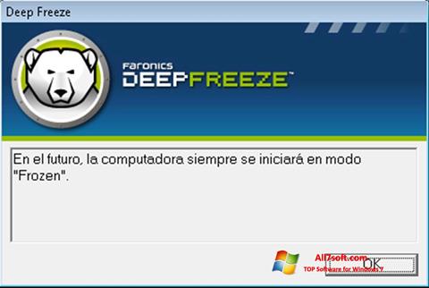 Ekrānuzņēmums Deep Freeze Windows 7
