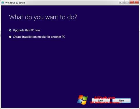 Ekrānuzņēmums Media Creation Tool Windows 7