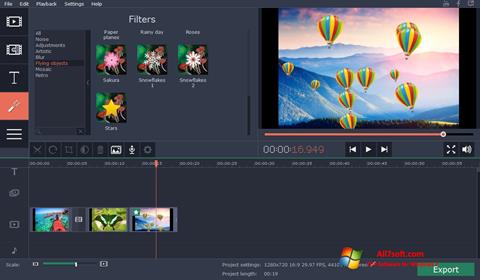 Ekrānuzņēmums Movavi Video Suite Windows 7