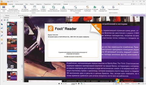 Ekrānuzņēmums Foxit Reader Windows 7