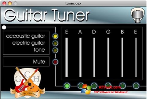 Ekrānuzņēmums Guitar Tuner Windows 7