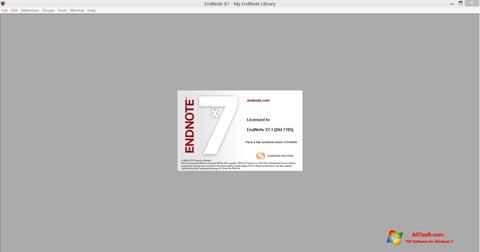 Ekrānuzņēmums EndNote Windows 7