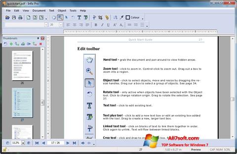 Ekrānuzņēmums Infix PDF Editor Windows 7