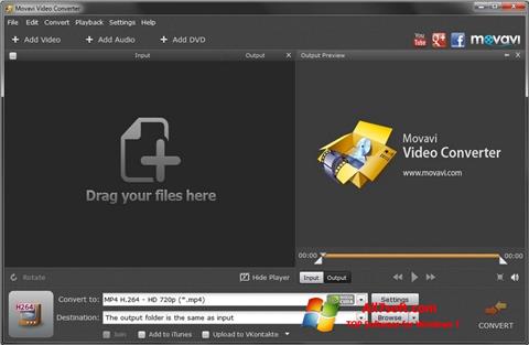 Ekrānuzņēmums Movavi Video Converter Windows 7