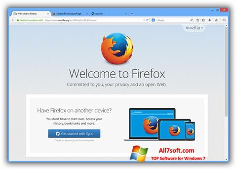 Ekrānuzņēmums Mozilla Firefox Offline Installer Windows 7