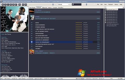 Ekrānuzņēmums Foobar2000 Windows 7