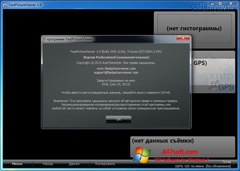 Ekrānuzņēmums FastPictureViewer Windows 7