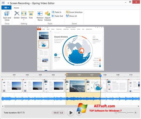 Ekrānuzņēmums iSpring Free Windows 7