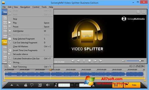 Ekrānuzņēmums SolveigMM Video Splitter Windows 7