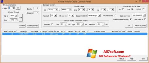 Ekrānuzņēmums Virtual Audio Cable Windows 7