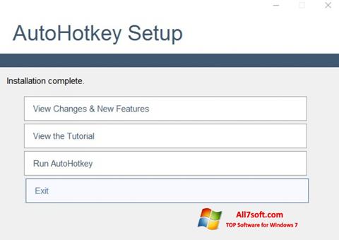 Ekrānuzņēmums AutoHotkey Windows 7